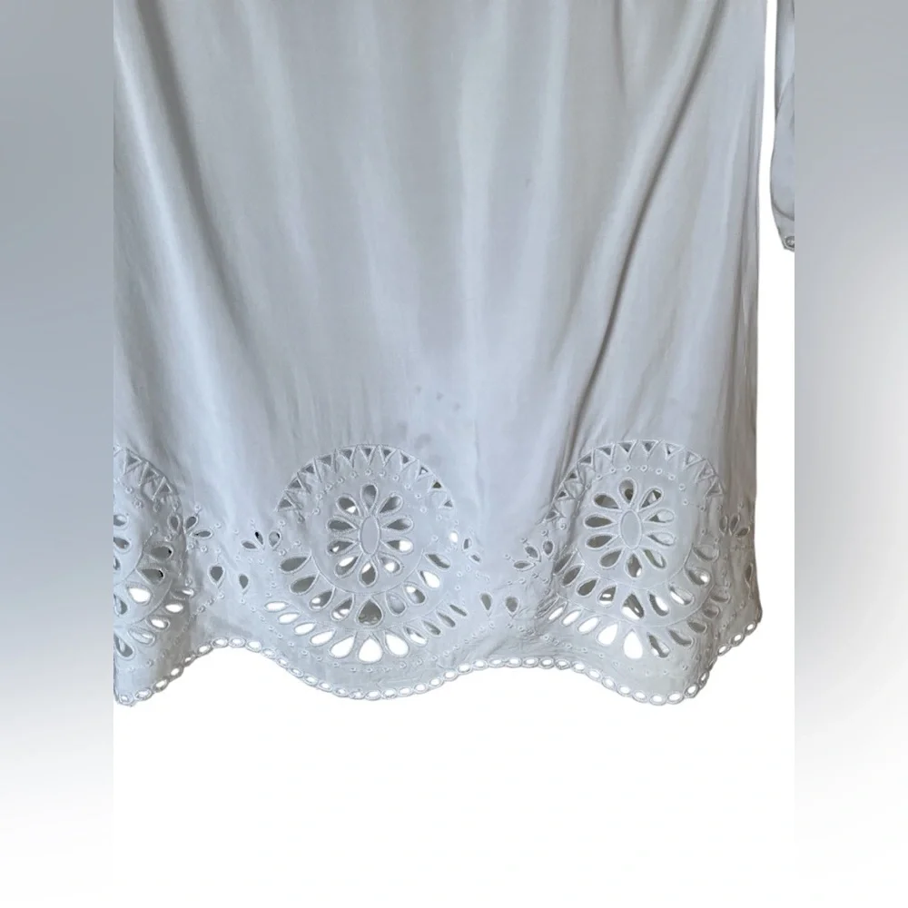 EUC Women’s Solitare Swim White Cover Up in Size Large. - Picture 5 of 8